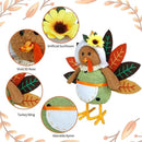 CRCZK Thanksgiving Turkey Decoration Fall Harvest Tabletop Decor Standing turkey with Dangling Legs, 2 Pack Plush Stuffed Turkeys Shelf Figurine Gift for Autumn Fall Harvest Halloween Home Decorations by CozyNest Decor