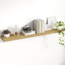 48 Inch Floating Shelves, 8 Inch Deep Floating Shelves for Wall, Hanging Shelf with Invisible Brackets, Deep Shelves for Bathroom, Bedroom, Living Room, Oak, Set of 1