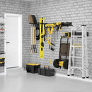 48 Inches Garage Storage, Garage Organization, Wall Mount Garden Tool Organizer, 440lbs Adjustable Heavy Duty Metal Hanging Hooks, Yard Rack Hanger System Shovel Rake Broom Ladder Holder, Men Gift by GreenHaven Gardens