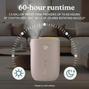 Homedics Natura Ultrasonic Warm & Cool Mist Humidifier, 1.3-Gal for Large Rooms, 60-Hr Runtime, Plant Holder, Programmable Humidity, Auto Shutoff, Nightlight Small Plant Compatible(Plant Not Included) by TinyTreasures Baby Boutique