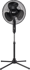 Comfort Zone Electric Oscillating Pedestal Fan, Stand Fan, 16 inch, 3 Speed, 90 Degree Oscillating Head, Adjustable Height and Tilt, Airflow 7.48 ft/sec, Ideal for Home, Bedroom & Office, CZST161BTEBK by CozyNest Decor