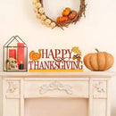 COCHIE Metal Happy Thanksgiving Sign, Fall Leaves Turkey Table Centerpieces Decorations for Home, Office, Shelf, Mantel, Indoor, Traditional Party Supplies Decor (Thanksgiving) by CozyNest Decor