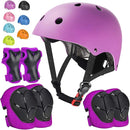 Kids Bike Helmet Set Adjustable Helmet for Ages 3-15 Kids Toddler Boys Girls Youth, Multi-Sport Bicycle Skateboarding Football Rollerskating Scooter Rollerblade Balance Bike Helmets by TinyTreasures Baby Boutique