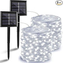 Solar String Lights Outdoor, 2-Pack Each 72FT 200 LED Solar Christmas Twinkle Lights Outside Waterproof Copper Wire with 8 Modes Solar Fairy Lights for Garden Tree Birthday Christmas Decor(Cool White) by GreenHaven Gardens