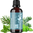 Breathe Essential Oil for Diffuser - Invigorating and Refreshing Breathe Essential Oil Blend with Eucalyptus Peppermint Tea Tree and Mint for Diffusers for Home and Shower Aromatherapy (1 Fl Oz) by CozyNest Decor