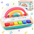 PLAY Baby Musical Toys - Rainbow Baby Piano Music & Sound Light Up Musical Toys for Toddlers 1-3, Multifunctional Baby Pop Up Toy Cause and Effect for Toddlers Age 1+ and Up Girls by TinyTreasures Baby Boutique