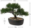 Artificial Bonsai Tree Juniper Faux Plants Indoor Small Fake Plants Decor with Ceramic Pots for Home Table Office Desk Bathroom Shelf Bedroom Living Room Farmhouse Decorations by GreenHaven Gardens