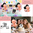 18th Birthday Decorations for Girls Women - 56pcs Rose Gold Happy 18th Banner, 18th Birthday Crown Sash, Cake Topper, Number 40 balloons, 3D Butterflies, 4 Balloon Stands kits by TinyTreasures Baby Boutique