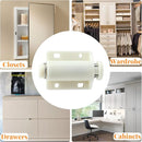 2 Pack Magnetic Touch Latch, Cabinet Push Open Catches Magnet Push Release Latches Hardware for Kitchen Cabinet Drawer Cupboard Closet Door (White) by TinyTreasures Baby Boutique