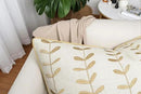 VAGMINE Embroidered Lollipop Pillow Cover - 18x18 Inches Square - 100% Cotton Ivory Decorative Cushion Cover - Sophisticated Embroidery - Neutral Aesthetic for Sofa, Couch, Bed, Living Room by CozyNest Decor