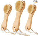 3 Pcs Wood Laundry Stain Brush Stain Remover Brushes with Boar Bristle Small Stain Brush for Clothes for Scrubbing Stains from Furniture Fabric Leather(3 Pcs A) by CozyNest Decor