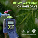2 Outlet Garden Automatic Water Timer Digital Electronic Solenoid Valve Sprinkler Timer Waterproof Controller System Blue by GreenHaven Gardens