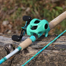 Sougayilang Fishing Rod and Reel Combo, 2-Piece 5-Foot 6-Inch Graphite & Fiberglass Rod, Durable and Strong, Quickset Anti-Reverse Fishing Reel (1Pack/2Pack) by TinyTreasures Baby Boutique