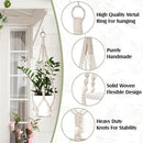 Hoteam 12 Pcs Macrame Plant Hangers Macrame Hanging Planters for Indoor Plants Handmade Boho Hanging Baskets Flower Pots Holder for Outdoor Home Wall Decor by GreenHaven Gardens