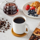 vancasso Porcelain Coffee Mugs Set, 16 oz Ceramic Coffee Cups for Americano Hot Tea Iced Coffee Cold Brew Cocoa Milk Mugs Set of 6, Dishwasher & Microwave Safe, White by CozyNest Decor