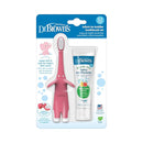 Dr. Brown's Infant-to-Toddler Toothbrush Set, 1.4 Ounce, Pink by TinyTreasures Baby Boutique