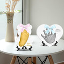 Baby Hand & Footprint Keepsake Kit - Personalized Handprint Footprint Ornament for Newborn Babies, New Mom Gifts, Baby Shower & Registry, Nursery Picture Frame, Pet Paw Print Ornament by TinyTreasures Baby Boutique