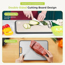 Titanium Cutting Board for Kitchen, Cutting Board Double Sided Food Grade, Pure Titanium and Wheat Straw PP, Easy to Clean Large Size 16”×11” by CozyNest Decor