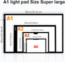 KOBAIBAN Upgrade Rechargeable A1 Light Pad for Diamond Art Painting(35.4''x 23.6''), Extra Large LED Tracing Light Box for Drawing,6000mAh Battery Powered Light Board, Light Table for Artist Sketching by TinyTreasures Baby Boutique