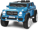Costzon Ride on Car, Licensed Mercedes-Benz Maybach, 12V Battery Powered Vehicle Toy w/ 2 Motors, Remote Control, 3 Speeds, Lights, Horn, Music, Aux, Storage, Truck, Electric Car for Kids (Navy) by TinyTreasures Baby Boutique