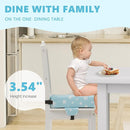 Booster Seat for Kitchen Chair with Adjustable Straps, Toddler Booster Seats for Dining Table Portable for Travel Camping Eating, Booster Cushion for Table for Baby Child Infant Kid Boy Girl by TinyTreasures Baby Boutique
