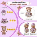 LoopMap Crochet Kit for Beginners - DIY Amigurumi Bear with Removable Dress & Accessories - Step-by-Step Video Tutorials, Extra Yarn, Crochet Tools, Handmade Gift for Kids & Adults (Bear K02, Purple) by TinyTreasures Baby Boutique