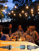 Svater Outdoor Led String Lights 75 FT, Patio Lights for Outside with 26pcs S14 Shatterproof Bulbs, IP65 Waterproof Commercial Grade Market Light, 1 Watt E26 Dimmable 2700K Warm White by GreenHaven Gardens