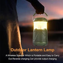 Outdoor Lantern Portable Bluetooth Speaker: IPX6 Waterproof Wireless Speaker with LED Light for Camping Patio Yard Party Hiking Gift for Men Women Father by GreenHaven Gardens
