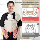 CUBY Water Baby Sling Carrier Lightweight Breathable Mesh Baby Ring Slings, Adjustable Quick-Drying Ring Sling Baby Carrier for Newborn Kids Toddlers Summer Swimming Pool Beach (Apricot) by TinyTreasures Baby Boutique