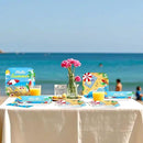 Grencian 200Pcs Beach Party Supplies Hello Summer Party Plates and Napkins Disposable Summer Pool Paper Tableware Set for Hawaiian Beach Pool Birthday Baby Showe Decorations, Serves 50 by CozyNest Decor