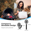 COMLIFE Misting Baby Stroller Fan, Rechargeable Battery Operated, 270° & 360° Pivoting, 50ml Portable Water Sprayer Misting Fan with Flexible Tripod Clip on Car Seat Crib Treadmill Bunk Bed by TinyTreasures Baby Boutique
