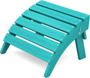 KINGYES Folding Adirondack Ottoman for Adirondack Chair, Aruba by GreenHaven Gardens