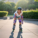 Youth/Kids Knee Pads Elbow Pads Wrist Guards Protective Gear Set for 3-15 Years Child Roller Skates, Skateboard, Cycling, Inline Skating, BMX Bike, Balance Bike, Scooter Riding and Other Outdoor Sports by TinyTreasures Baby Boutique