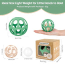 MCGMITT Baby Montessori Sensory Toys for 0-6 6-12 Months, Easy Grasp Food Grade Stretchy Silicone Baby Teether Teething Rattle Toys, BPA-Free Infant Teether Ball Chew Rattle Toys Shower Gifts by TinyTreasures Baby Boutique