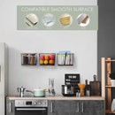 Wall Hanging Baskets 3 Pack, Large Diversified Wire Basket Shelves of Wooden Style, with Wall Mounted Metal Hooks & Traceless Stickers, for Kitchen Coffee Bar Office Room Garage Storage Organization by CozyNest Decor