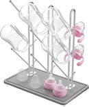 NiHome Diatomaceous Earth Vertical Baby Bottle Drying Rack, Compact Countertop Organizer for Bottles by TinyTreasures Baby Boutique