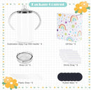 12 Oz Sublimation Sippy Cup 6 Pack, Kids Sublimation Sippy Tumblers, Stainless Steel Sublimation Todder Water Bottle by TinyTreasures Baby Boutique