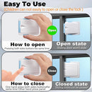 Sliding Door Lock 6 Pack, Child Safety Lock For Sliding Glass Doors, Easy To Install, Keeps Your Baby Out Of Danger, For Sliding Glass Doors, Sliding Windows, Sliding Closets, Etc (Blue) by TinyTreasures Baby Boutique