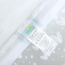 Waterproof Pack n Play Fitted Sheets 2 Pack,100% Cotton Mini Crib Mattress Cover Protector 38" X 25" Fits for Baby Playpen/Playard Mattress, Portable Crib Sheet, White & Grey Star Print by TinyTreasures Baby Boutique
