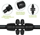 13 Pcs Drip Irrigation Fittings for 1/2 Inch Tubing (1/2" ID x 0.65" OD) to 1/4 Inch Irrigation Tubing, Locked Barbed 1/2" to 1/4" Reducing Tee Connector Drip Line Parts by GreenHaven Gardens