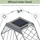 Grand patio Outdoor Leiden LED Solar Hexagon Wall Sconce Planter, with Dusk to Dawn Sensor Decor Wall Lighting for Garage Doorway Patio Yard, Cement Grey (L-Linear) by GreenHaven Gardens