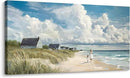 HGUAOA Coastal Canvas Wall Art - Large Landscape Wall Art for Living Room - Ocean and Beach Painting - Blue Artwork for Bedroom Decor - Above Bed Wall Pictures -Beach Theme Print Art by CozyNest Decor