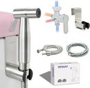 Handheld Bidet Sprayer for Toilet - Bidets for Existing Toilets Adjustable Water Pressure with Bidet Hose for Feminine Wash, Stainless Steel Muslim Shower Jet Spray for Toilet (Warm and Cold) by CozyNest Decor