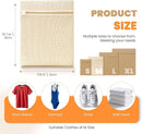 4Pcs Cotton Mesh Laundry Bags for Delicates,Breathable Mesh Garment Bag for Washing Machine,Travel Wash Bags with Zipper for Bras,Underwear,Socks,Baby Clothes,Laundry Dorm Room Essentials(M) by TinyTreasures Baby Boutique