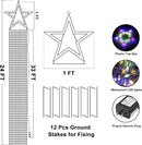 Onory 23FT Christmas Outdoor Waterfall Star String Lights, 860 LEDs, 8 Modes, Waterproof for Yard, Patio, Party Decorations by GreenHaven Gardens