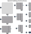 Picnic Blanket Waterproof Beach Rug 80''x118'' Picnic Mat Washable Lightweight with Handle Navy Blue Checkered for Hiking Travelling Outdoor Camping,Parks by TinyTreasures Baby Boutique