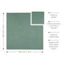 Toddlekind Solid Color Foam Play Mat 4x4 Baby Playmat. Stylish, Non-Toxic, Odorless, Plain Design Puzzle Play Mat 0m+ Sage Moss (Green) by TinyTreasures Baby Boutique