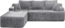 Hobestluk Modular Sectional Sofa Couches 108" L-Shape Couch 3 Seat Modular Sofa Memory Foam Sectional Couches for Living Room, Boneless Couch with Oversized Chaise (Light Grey, Left Facing) by CozyNest Decor