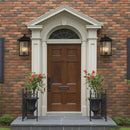 Extra-Large Outdoor Wall Sconce, Wall Lantern, Wall Light with Tempered Clear Seeded Glass, Matte Black Finish for Outdoor by GreenHaven Gardens