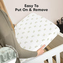 KeaBabies 2-Pack Organic Crib Sheets for Boys, Girls - 52x28 Fitted Crib Mattress Sheet Neutral, Breathable Jersey Cotton Cover for Baby Bed, Toddler Mattress, Soft & Cute Prints (Elly) by TinyTreasures Baby Boutique